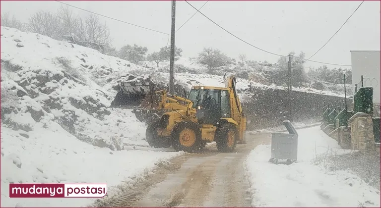 Mudanya'da kar yağışı